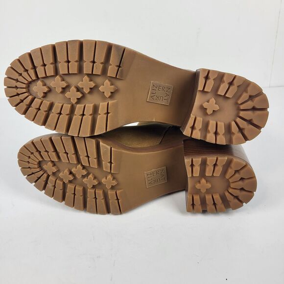 Naturalizer Trina Accent Mid Round Toe Block Heel Zip up Boot brown 9.5M - Picture 15 of 16